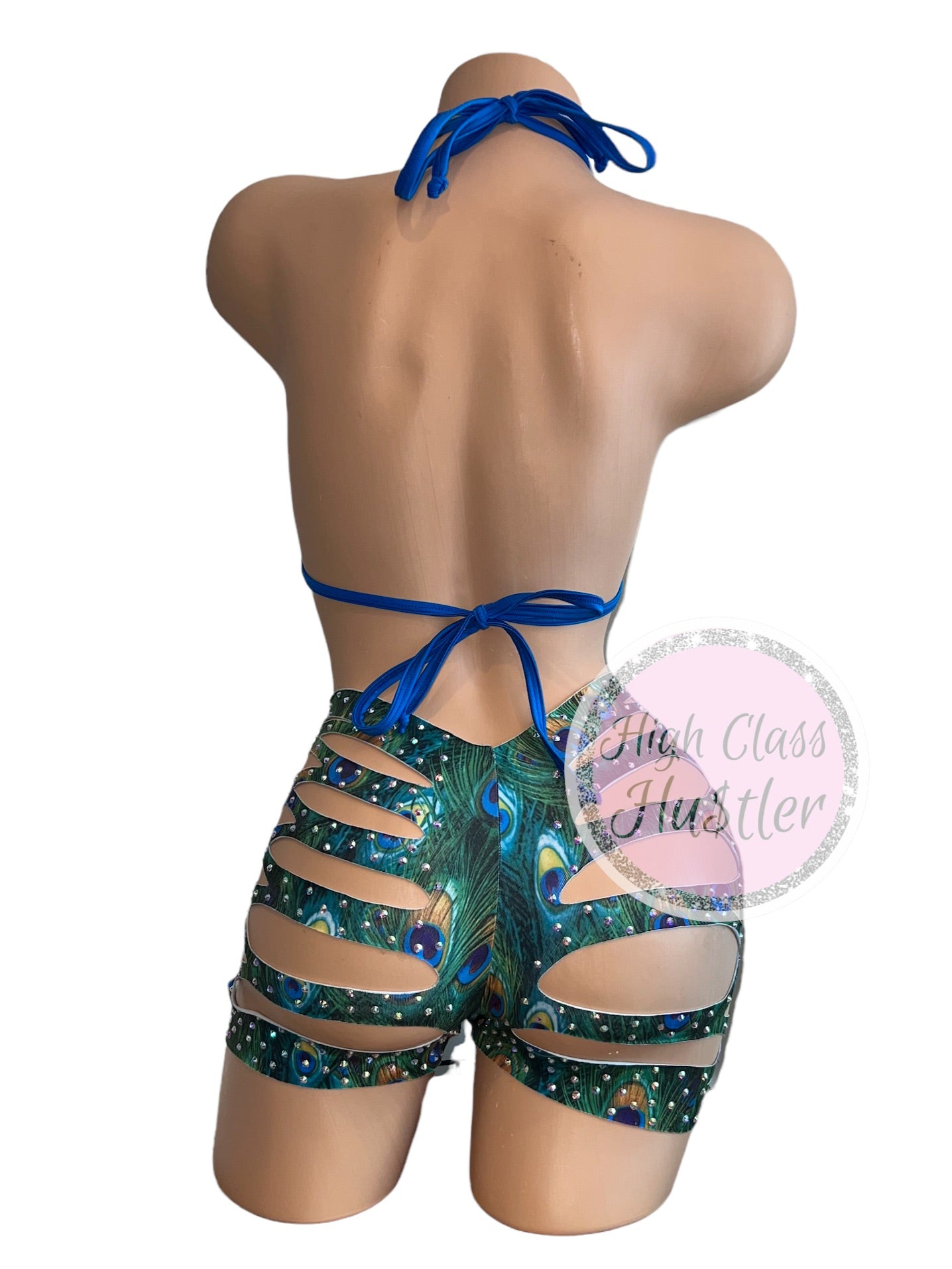 Peacock Cut Shorts Set